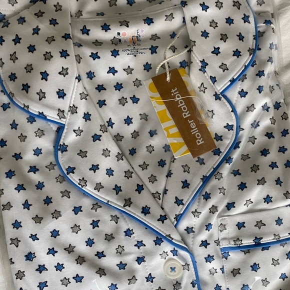 Roller Rabbit Starry Night Polo Pajama Set 💫 Limited Edition and SOLD OUT - Picture 6 of 14